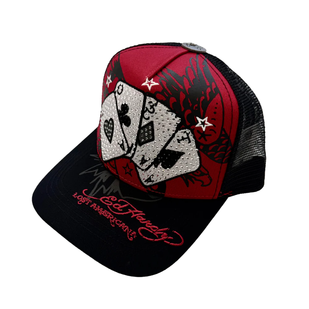 cards rhinestone trucker hat - Image 2